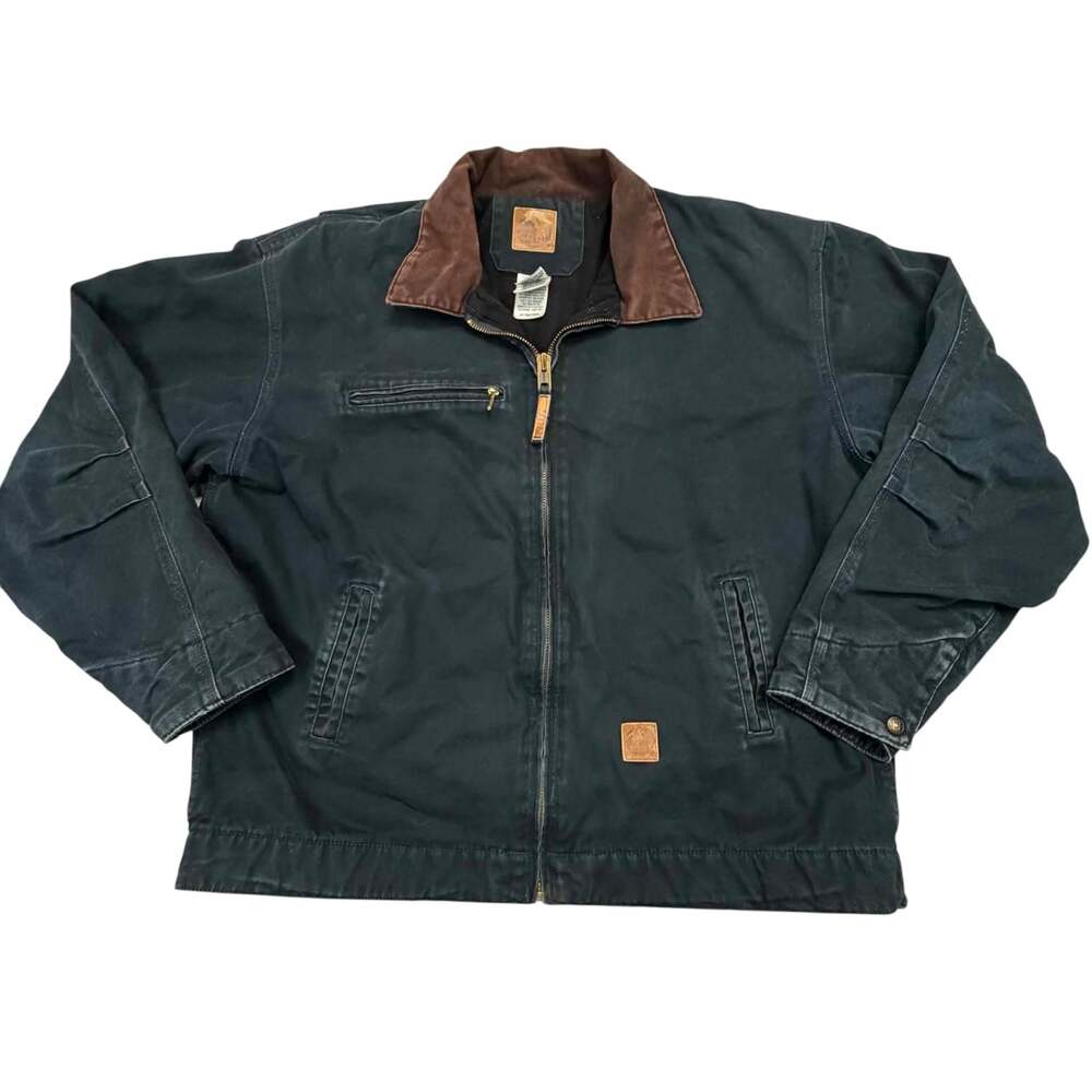 Berne J374MD Duck Work Jacket Fleece Lined Full Zip